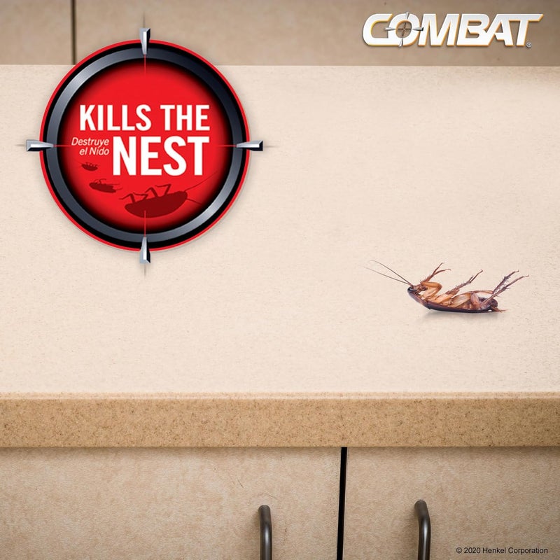 Combat Roach Killing Bait Stations for Small Roaches, Kills Roaches and Eggs, 12 Count - Image 4